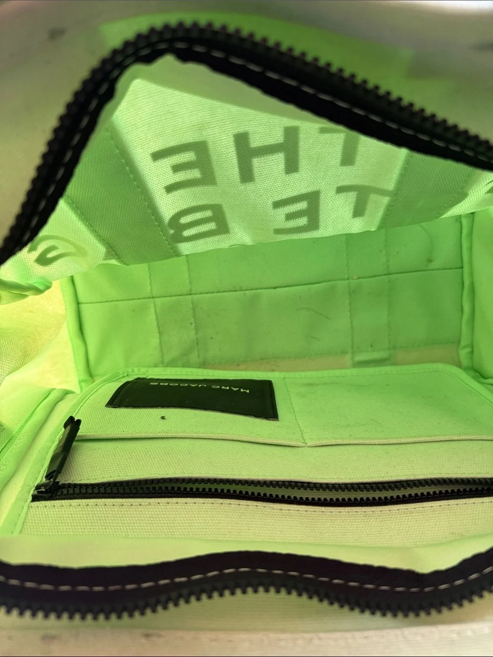 Marc Jacobs Mint Green Canvas Tote used